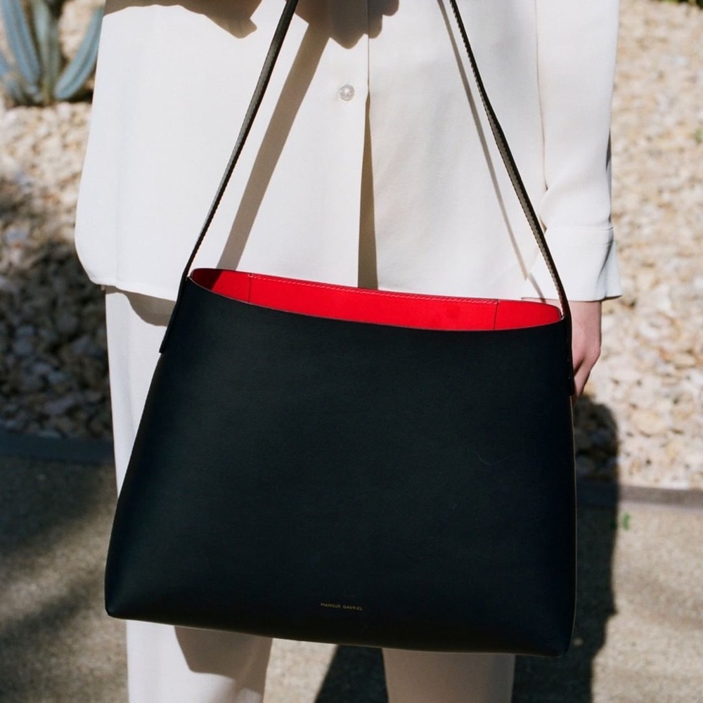 Mansur Gavriel Small Hobo Black Flamma - Rare Sold Out